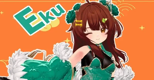 EkuのVRChatアバター写真：緑の衣装