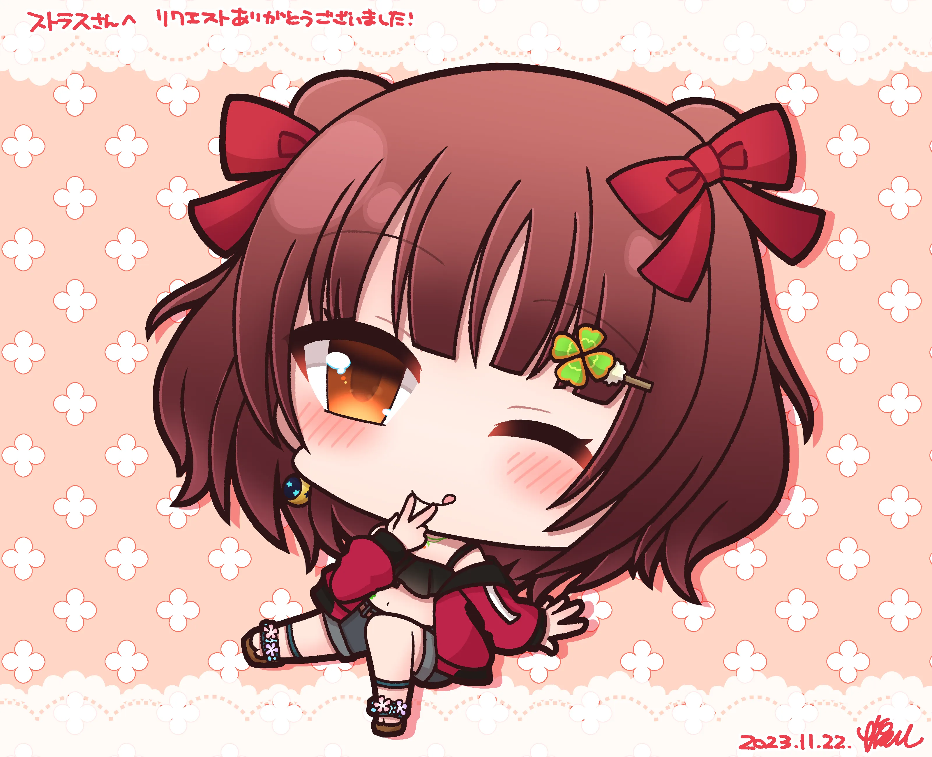 ストラスのアバター改変を描いたイラスト（illustration: 塩八）