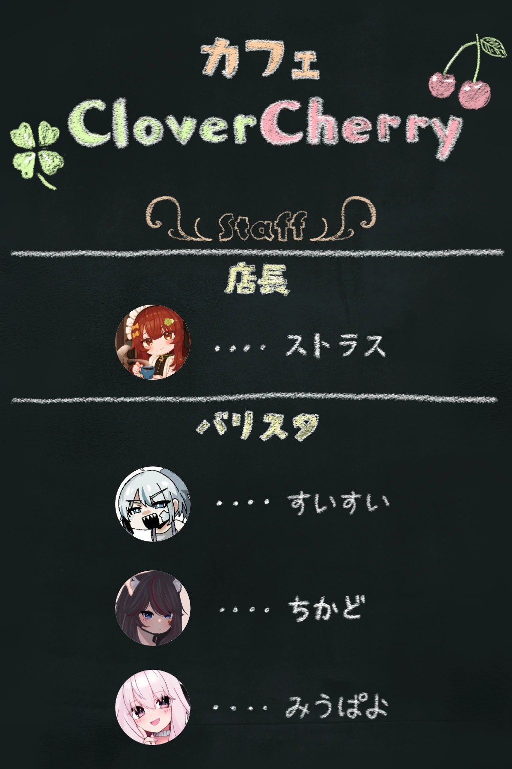 CloverCherryのスタッフ一覧 1