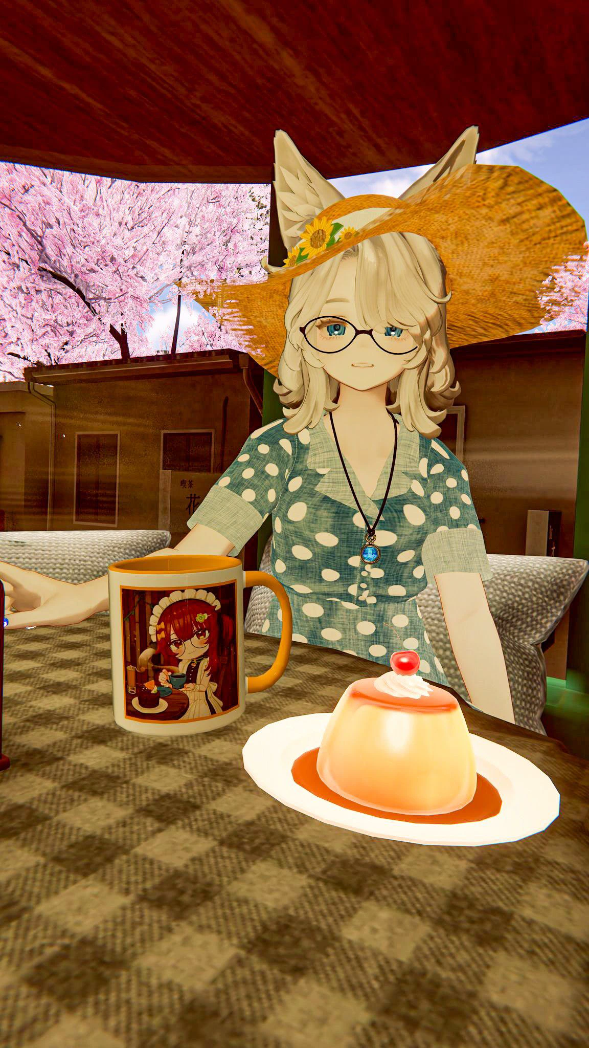 第一回カフェCloverCherry Catalystフォトコン応募作品 まんだこむぎ（@manda_vrc）