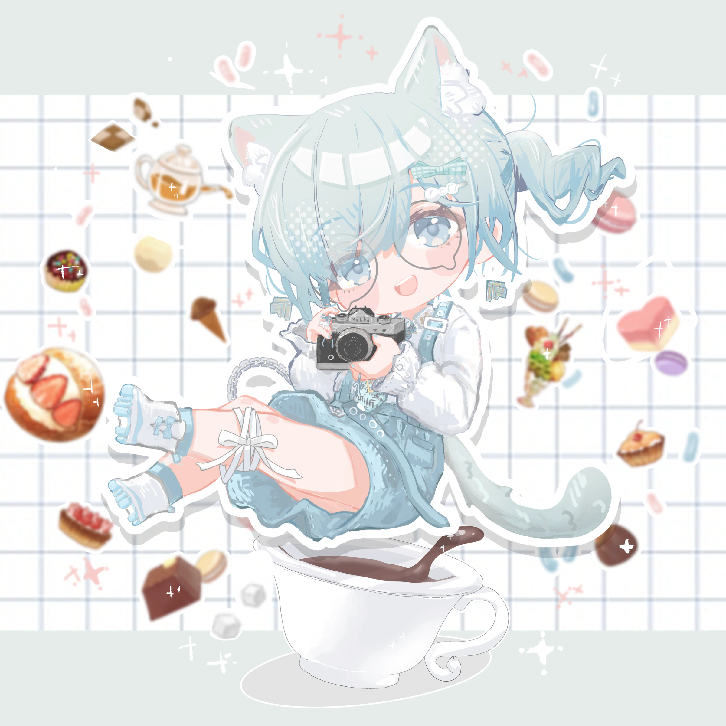 第1回CloverCherryフォトコン最優秀賞 Bismuth_83さん 受賞特典イラスト(illustration: 白川憶人)