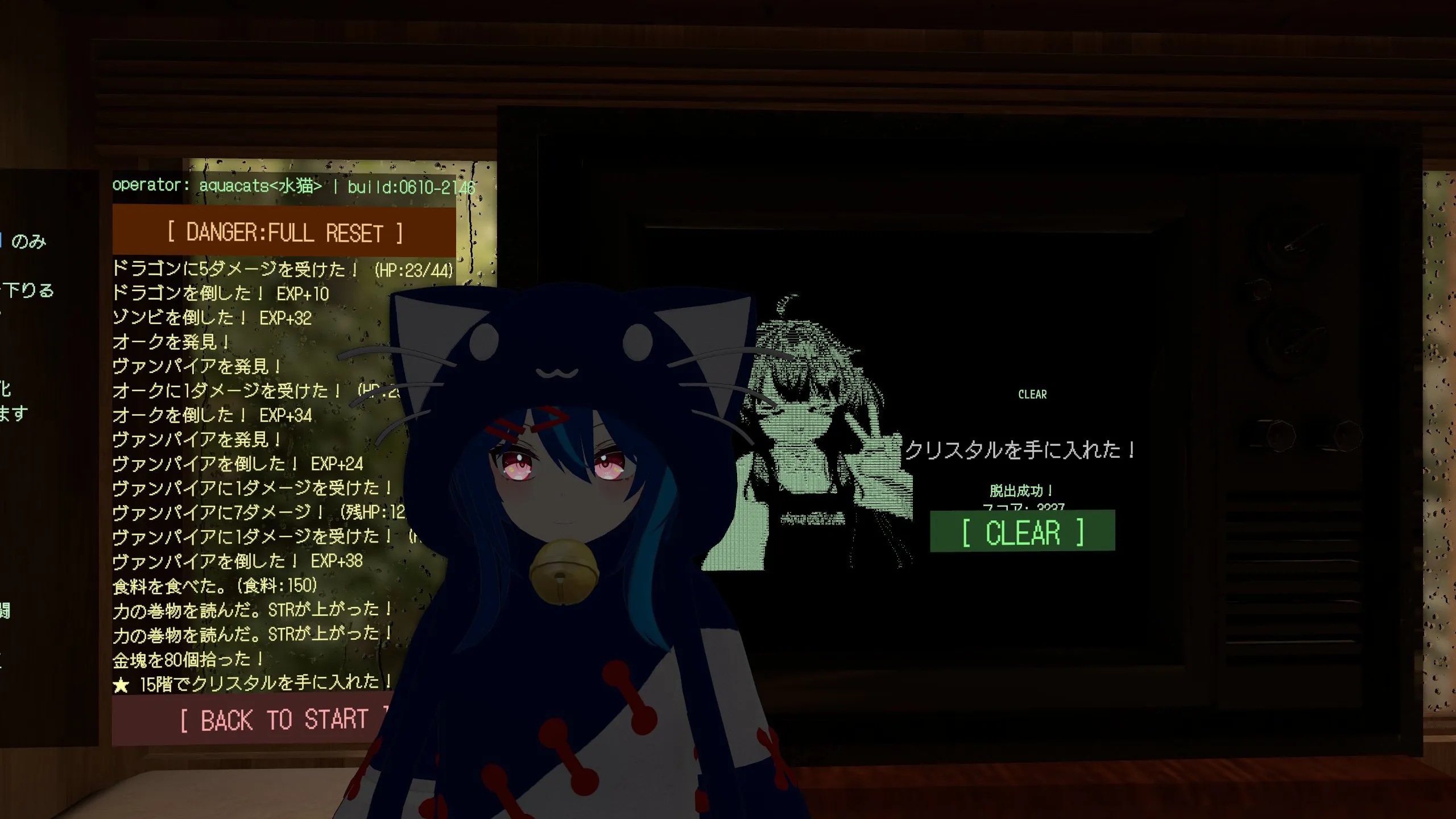 VRC Rogue v0.2.0 クリア者 水猫さんの記録写真